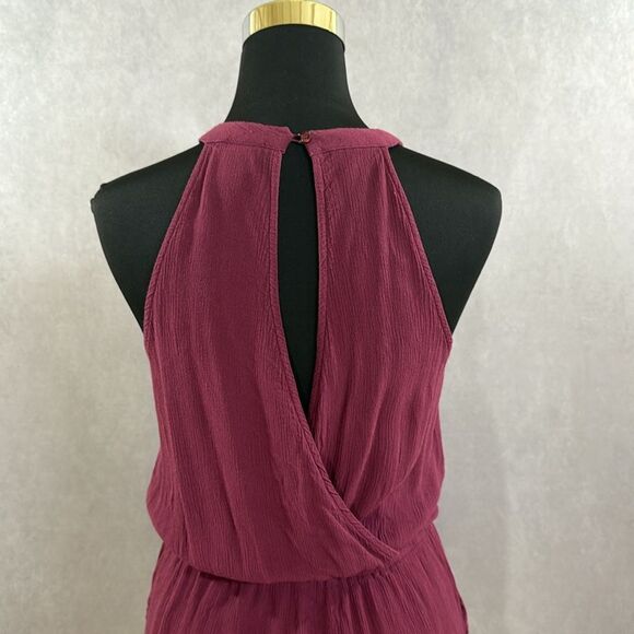Mossimo Plum Open Back Romper - Picture 4 of 7